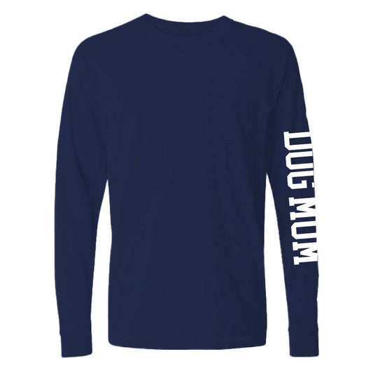 Dog Mom - Classic Long-Sleeve Pocket Tee