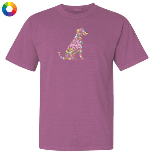 Dogs Make Me Happy - Classic Tee Style001