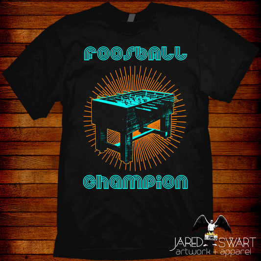 Foosball Champion T-shirt retro 70s / 80s