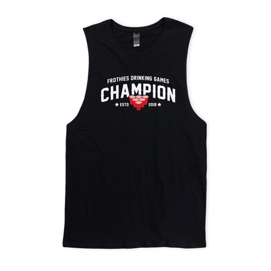 Frothies Champion Muscle Tee Black