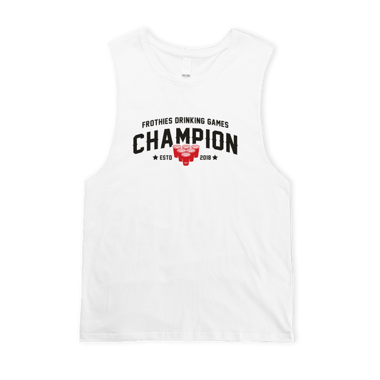 Frothies Champion Muscle Tee White