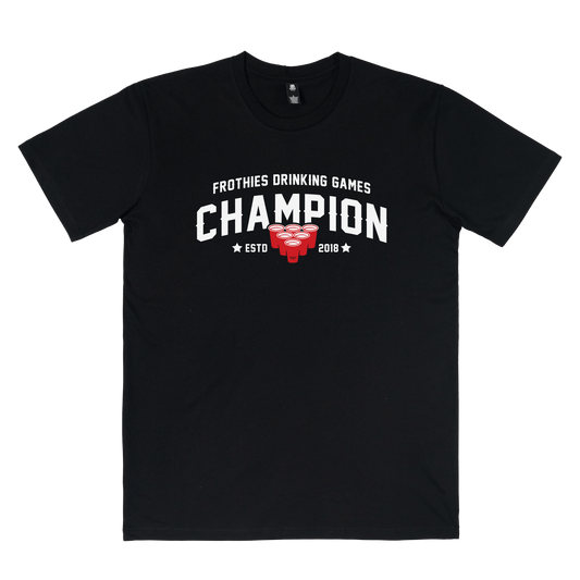 Frothies Champion Tee Black