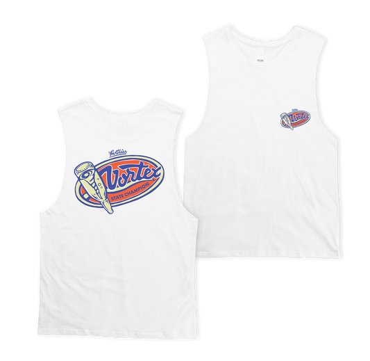 Vortex State Champion Muscle Tee White