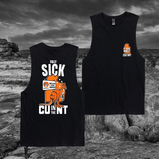 Fully Sick Roo Muscle Tee Black