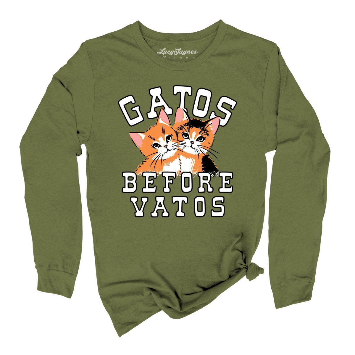 Gatos Before Vatos Long Sleeve Tee
