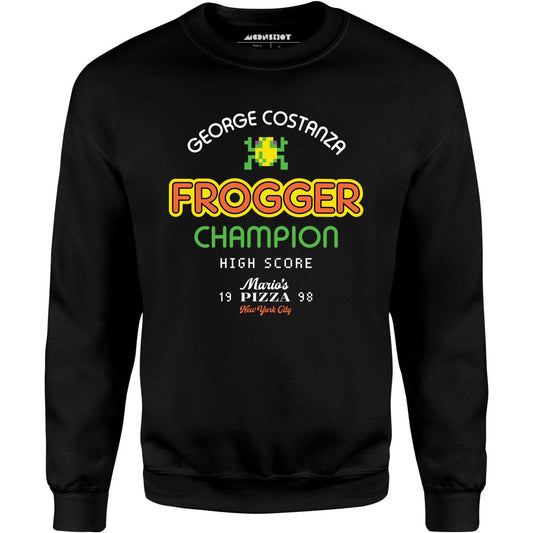 George Costanza Frogger Champion - Mario's Pizza - Unisex Sweatshirt