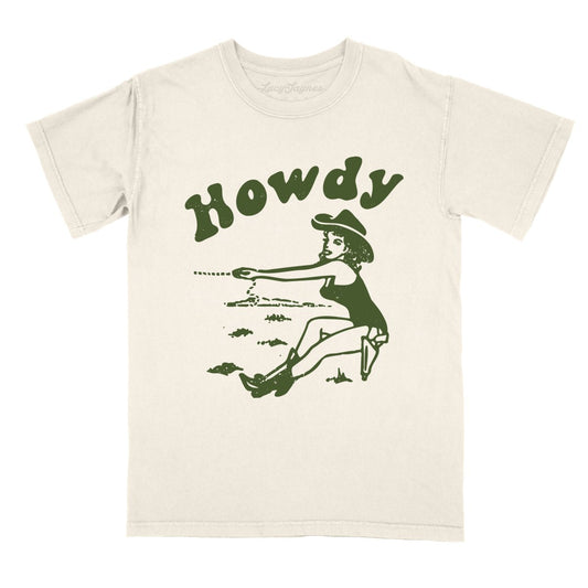 Howdy Cowgirl Comfort Colors Tee
