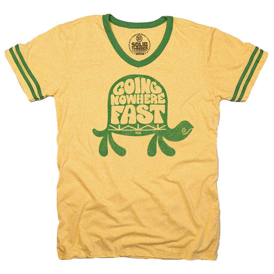Going Nowhere Fast Ringer V-Neck Tee