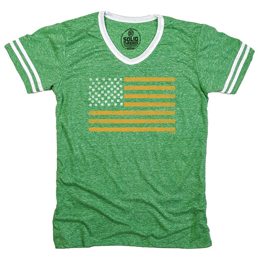 Irish American Ringer V-Neck Tee