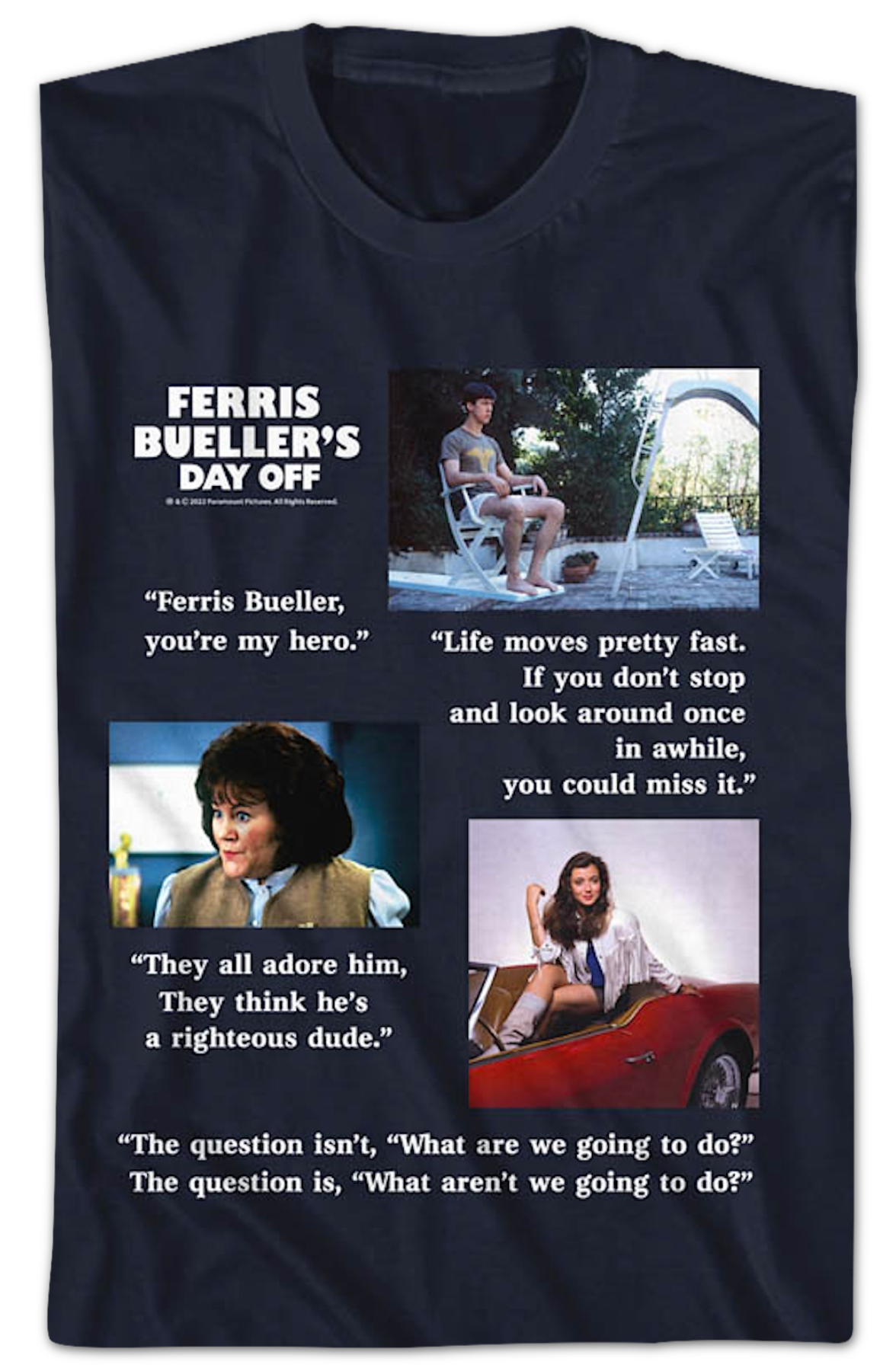 Movie Quotes Ferries Bueller's Day Off T-Shirt