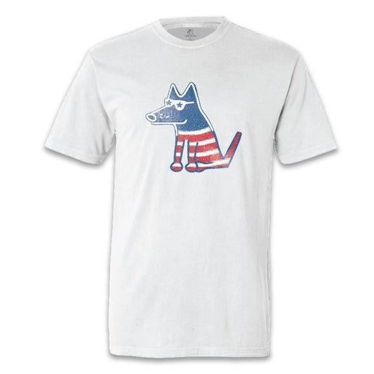 Flag Teddy T-Shirt - Classic Garment Dyed