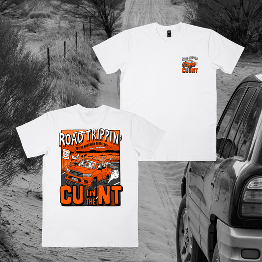 Road Trippin Tee White