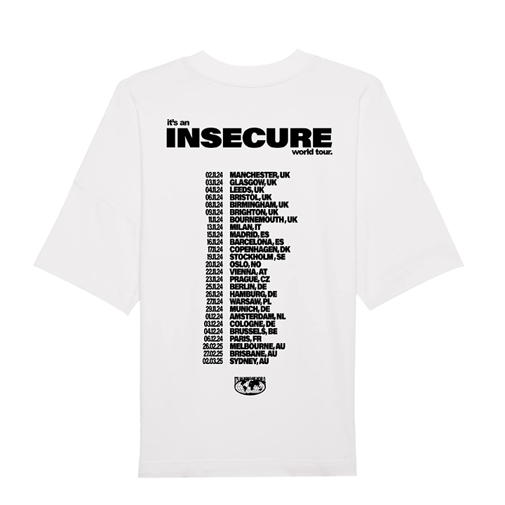 Sam Tompkins / Insecure World Tour Tee (White)