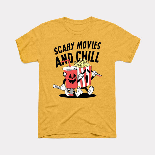 Scary Movies And Chill Adult Unisex Tee
