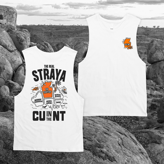 Straya 2025 Muscle Tee White