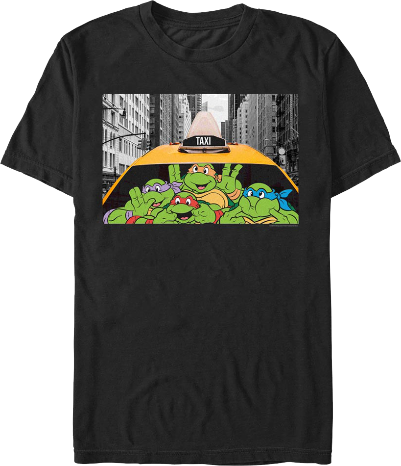 Taxi Funny Faces Teenage Mutant Ninja Turtles T-Shirt