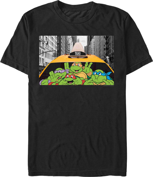 Taxi Funny Faces Teenage Mutant Ninja Turtles T-Shirt