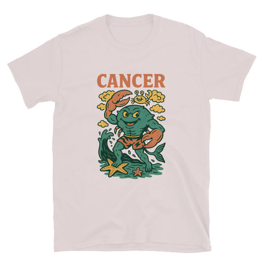 Cancer Zodiac Sign (Vintage Comic Style) T-Shirt