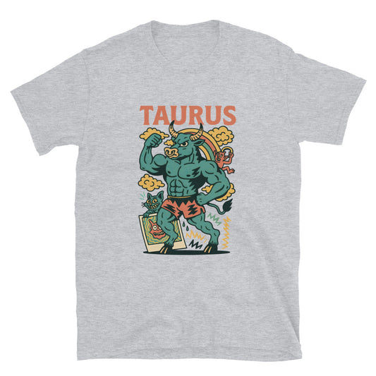 Taurus Zodiac Sign (Vintage Comic Style) T-Shirt