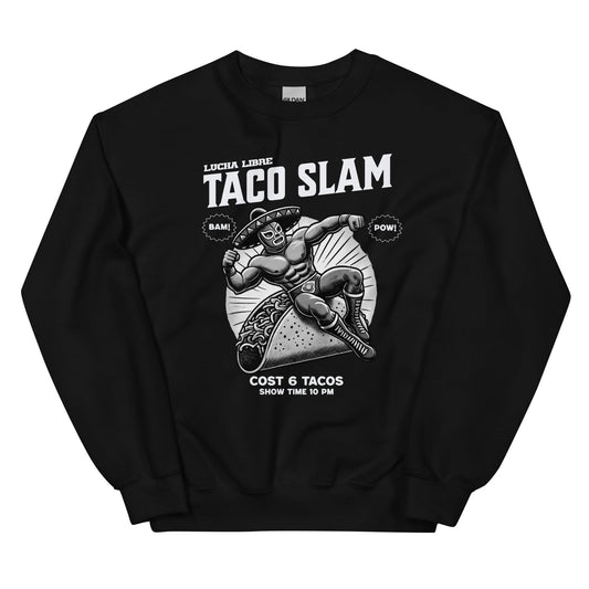 Lucha Libre Taco Slam Sweatshirt for Taco Lovers