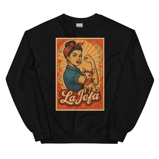 La Jefa LoterÃ­a Card Vintage Sweatshirt