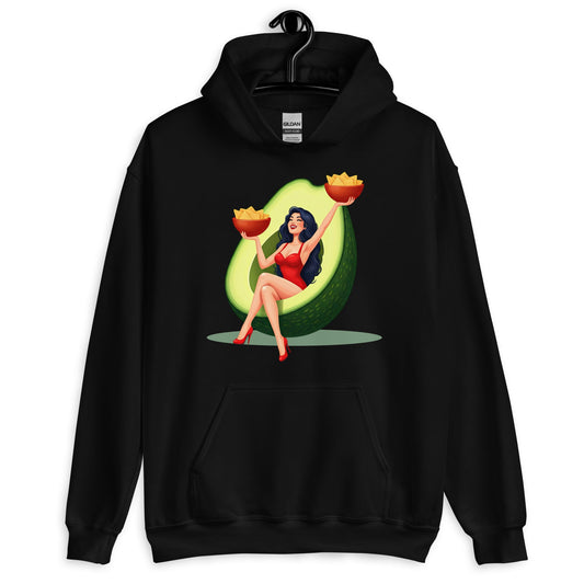 Chingona Chilling with Avocado Unisex Hoodie