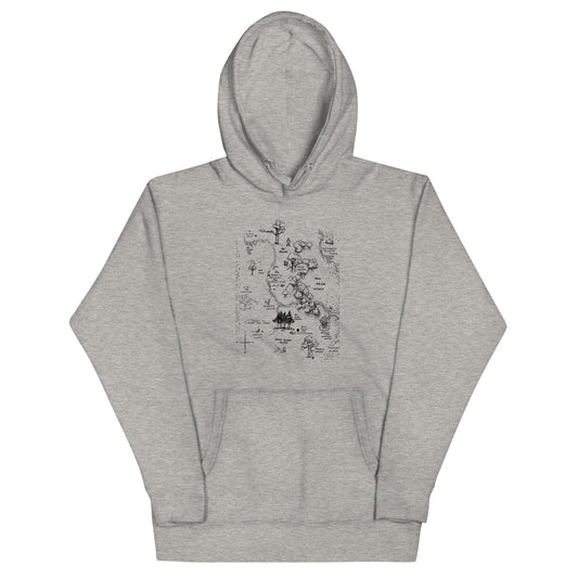 100 Acre Map Unisex Hoodie