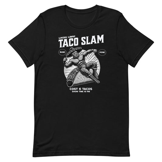 Lucha Libre Taco Slam T-Shirt for Taco Lovers