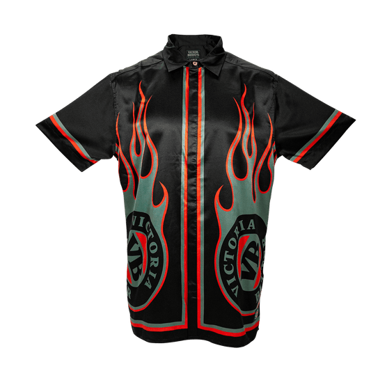Hot & Bitter Satin Button-Up Shirt