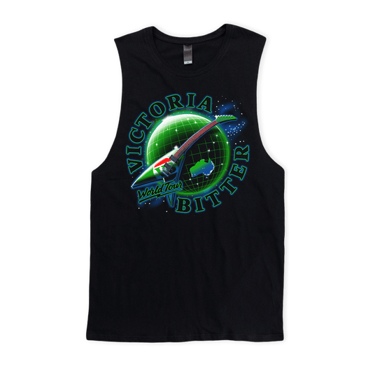 World Tour Muscle Tee Black