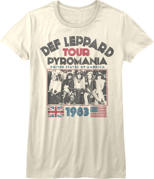 Womens 1983 Tour Def Leppard Shirt