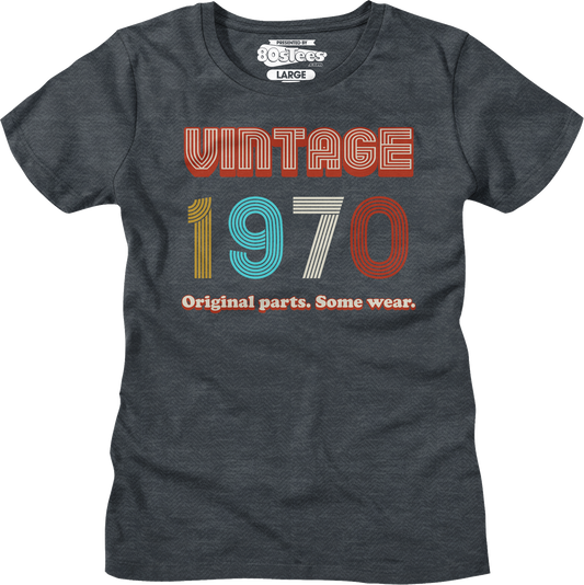 Womens Original Parts Some Wear Vintage 1970 Shirt
