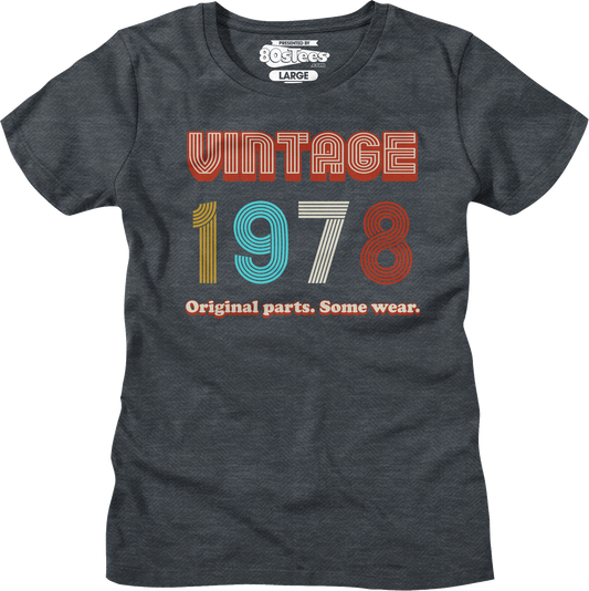 Womens Original Parts Some Wear Vintage 1978 Shirt
