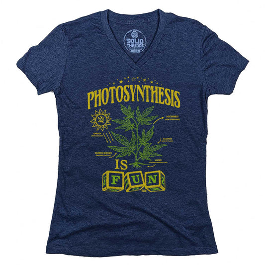 Women's Photosynthesis is Fun V-Neck Tee