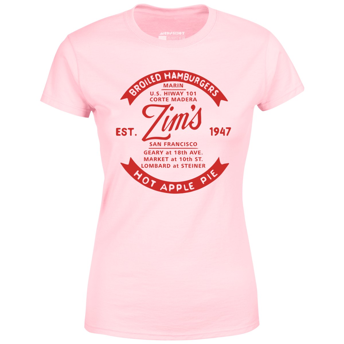 Zim's Hamburgers v4 - San Francisco, CA - Vintage Restaurant - Women's T-Shirt